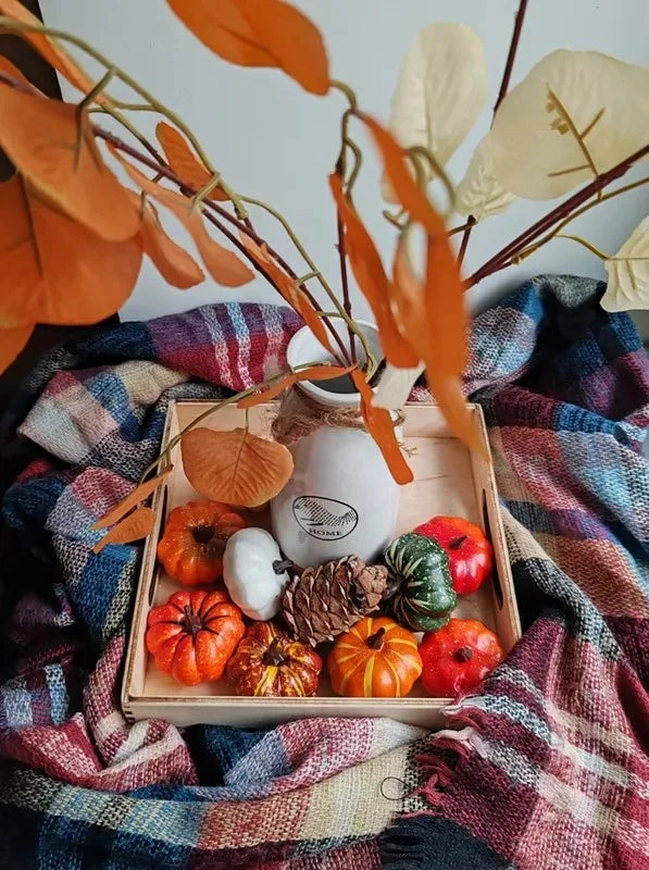 🍂 Mini Artificial Foam Pumpkins (10-Pack) 🎃