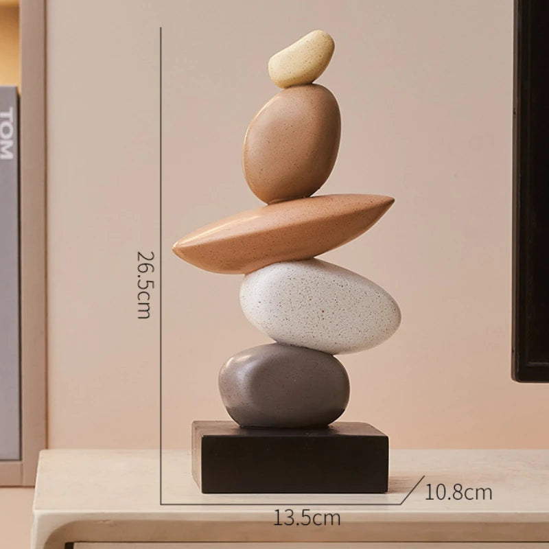 Modern Resin Figurine – Minimalist Aesthetic Sculpture for Living Room & Home Decoration