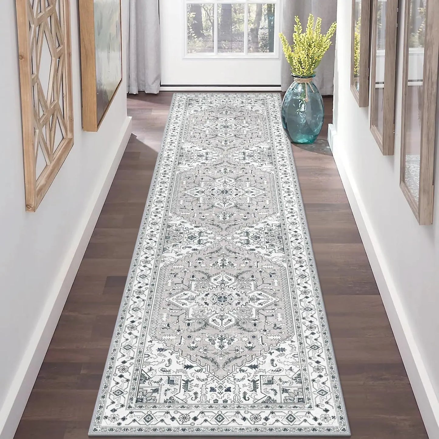 🏡 Velvet Hallway Runner Rug ✨ | Non-Slip & Wear-Resistant 🛋️ | Perfect for Bedroom, Living Room, Entryway & Indoor Floors 🌟