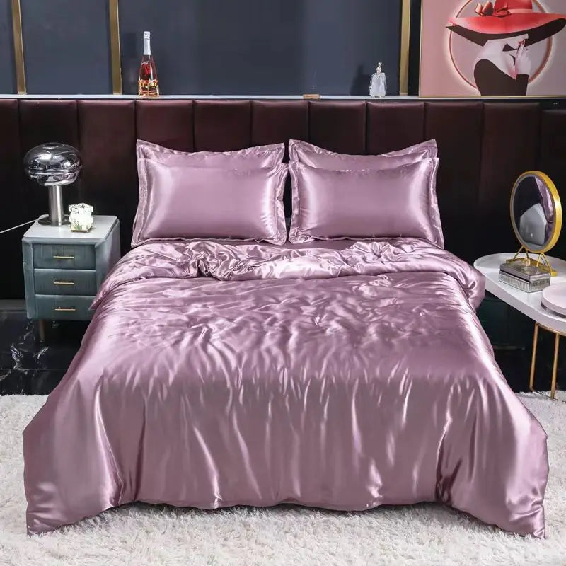 👑 100% Luxury Mulberry Silk King Bedding Set