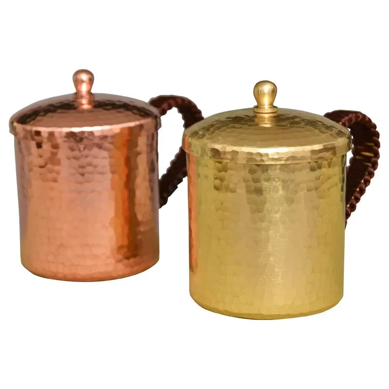 Premium Mule Mug – 100% Handcrafted Pure Copper & Solid Brass with Hammered Finish
